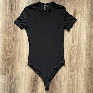 Mesh nylon black bodysuit S